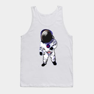Astronaut in Space suit - cute Cavoodle, Cavapoo, Cavalier King Charles Spaniel Tank Top